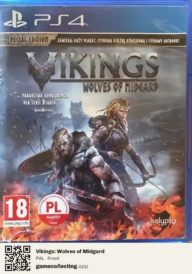 Vikings: Wolves of Midgard PlayStation 4, PAL box front