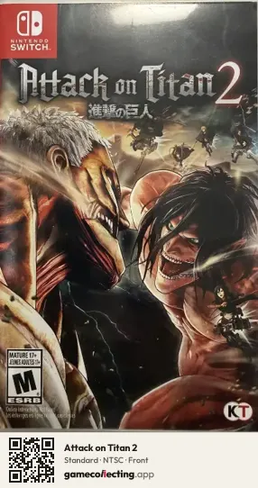 Attack on Titan 2 Nintendo Switch, NTSC box front
