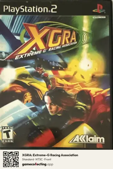 XGRA: Extreme-G Racing Association PlayStation 2, NTSC box front