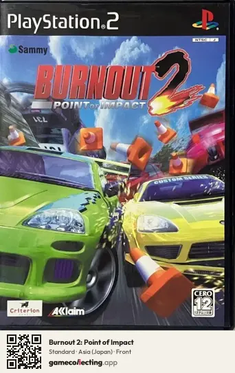 Burnout 2: Point of Impact PlayStation 2, Asia box front