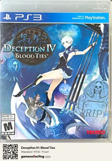 Deception IV: Blood Ties PlayStation 3, NTSC box front