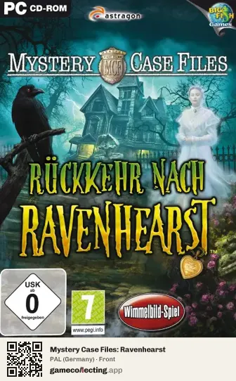 Mystery Case Files: Ravenhearst Computer, Germany box front