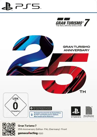 Gran Turismo 7 PlayStation 5, Germany box front