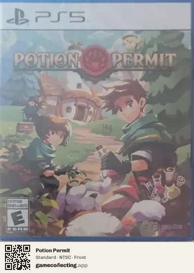 Potion Permit PlayStation 5, NTSC box front