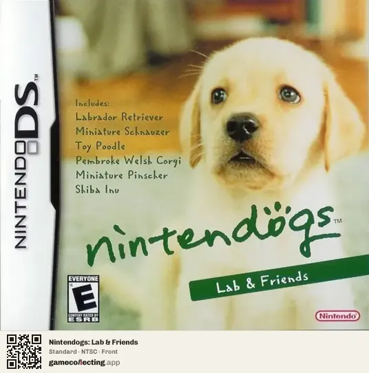 Nintendogs: Lab & Friends Nintendo DS, NTSC box front