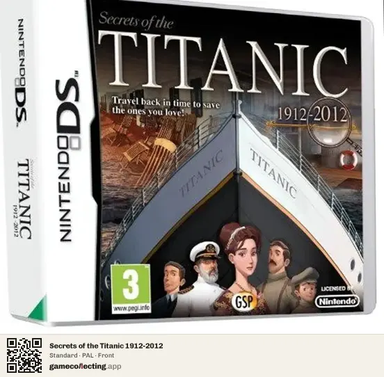 Secrets of the Titanic 1912-2012 Nintendo DS, PAL box front