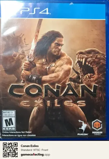 Conan Exiles PlayStation 4, NTSC box front