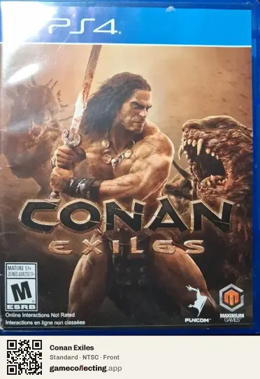 Conan Exiles PlayStation 4, NTSC box front