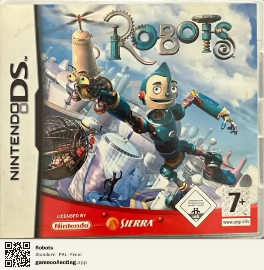 Robots Nintendo DS, PAL box front