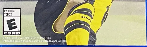 FIFA 17, the ESRB box on its front