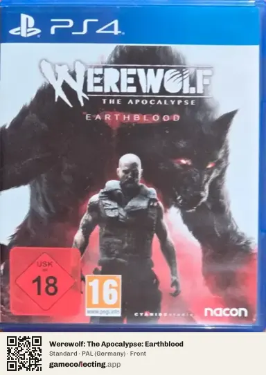 Werewolf: The Apocalypse: Earthblood PlayStation 4, Germany box front