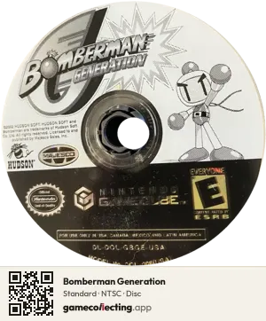 Bomberman Generation Nintendo GameCube, NTSC disc