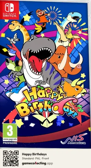 Happy Birthdays Nintendo Switch, PAL box front