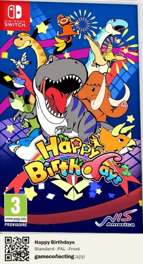 Happy Birthdays Nintendo Switch, PAL box front