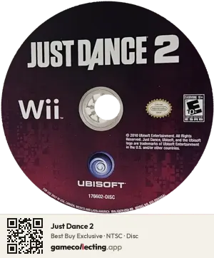Just Dance 2 Nintendo Wii, NTSC disc