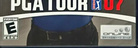 Tiger Woods PGA Tour 07, the ESRB box on its front