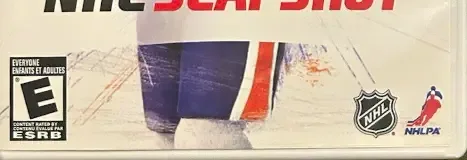 NHL Slapshot, the ESRB box on its front