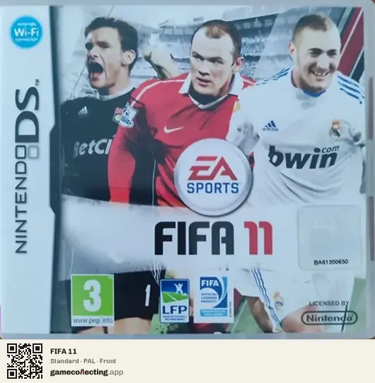 FIFA 11 Nintendo DS, PAL box front