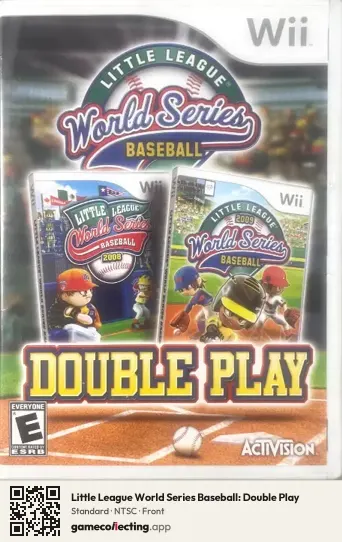 Little League World Series Baseball: Double Play Nintendo Wii, NTSC box front