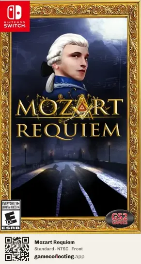 Mozart Requiem Nintendo Switch, NTSC box front