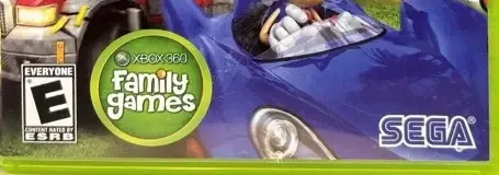 Sonic & Sega All-Stars Racing, the ESRB box on its front