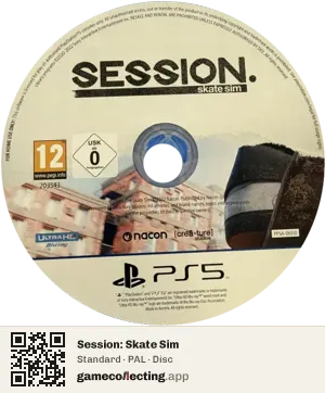 Session: Skate Sim PlayStation 5, PAL disc