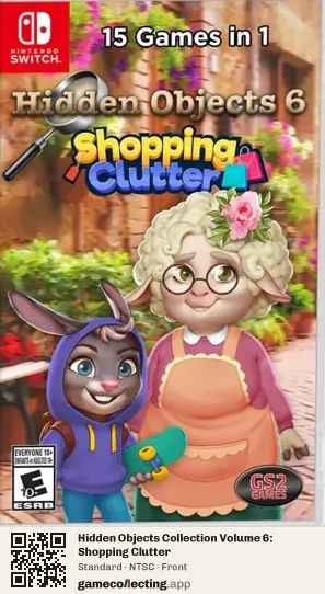 Hidden Objects Collection Volume 6: Shopping Clutter Nintendo Switch, NTSC box front