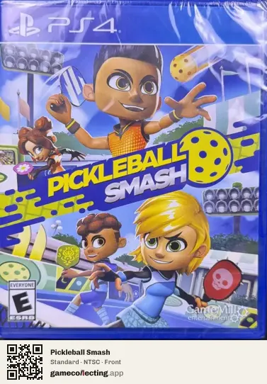 Pickleball Smash PlayStation 4, NTSC box front