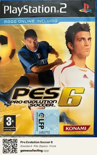 Pro Evolution Soccer 6 PlayStation 2, Spain box front