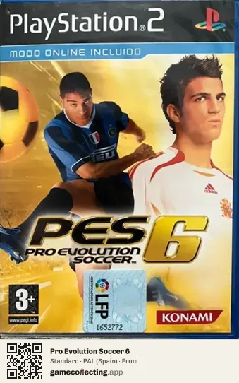 Pro Evolution Soccer 6 PlayStation 2, Spain box front