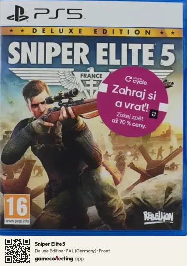 Sniper Elite 5 PlayStation 5, Germany box front