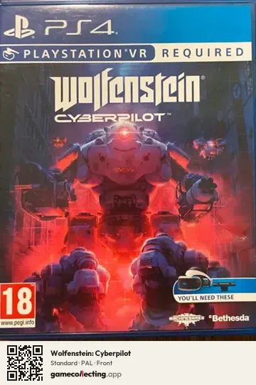 Wolfenstein: Cyberpilot PlayStation 4, PAL box front