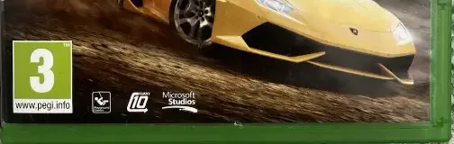Forza Horizon 2, the PEGI square on its front