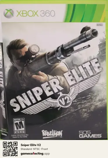Sniper Elite V2 Xbox 360, NTSC box front