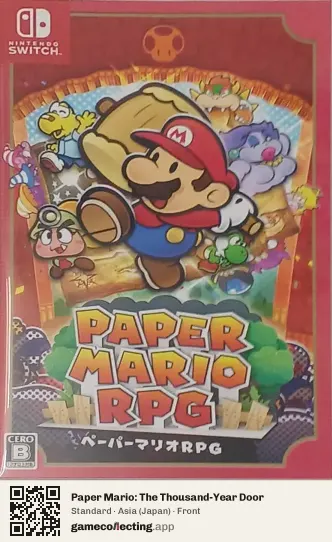 Paper Mario: The Thousand-Year Door Nintendo Switch, Asia box front