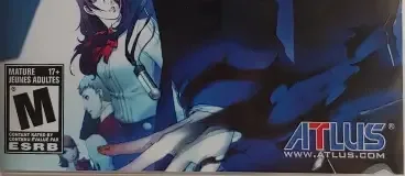 Shin Megami Tensei: Persona 3 Portable, the ESRB box on its front