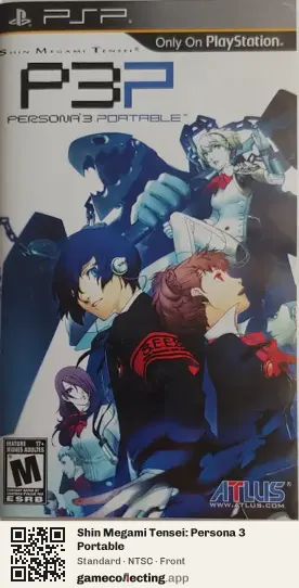 Shin Megami Tensei: Persona 3 Portable PlayStation Portable, NTSC box front