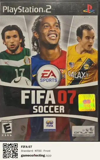FIFA 07 PlayStation 2, NTSC box front