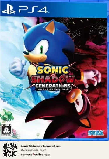 Sonic X Shadow Generations PlayStation 4, Asia box front