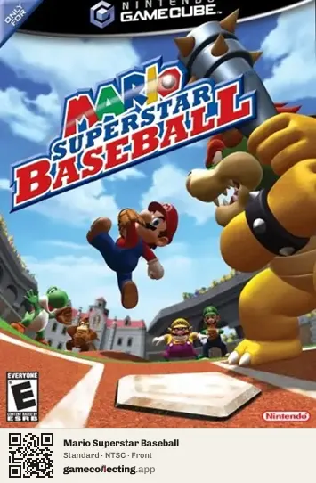 Mario Superstar Baseball Nintendo GameCube, NTSC box front