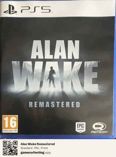 Alan Wake Remastered PlayStation 5, PAL box front