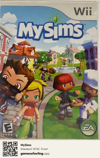 MySims Nintendo Wii, NTSC box front