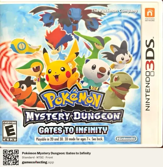 Pokémon Mystery Dungeon: Gates to Infinity Nintendo 3DS, NTSC box front