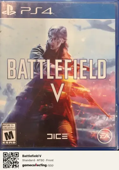 Battlefield V PlayStation 4, NTSC box front