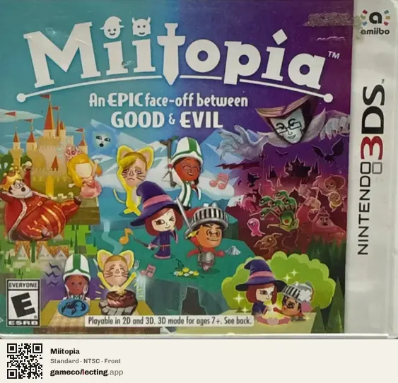 Miitopia Nintendo 3DS, NTSC box front