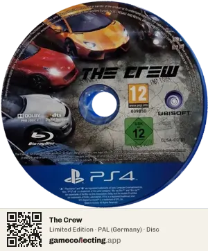 The Crew PlayStation 4, PAL disc
