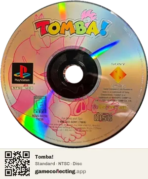 Tomba! PlayStation, NTSC disc