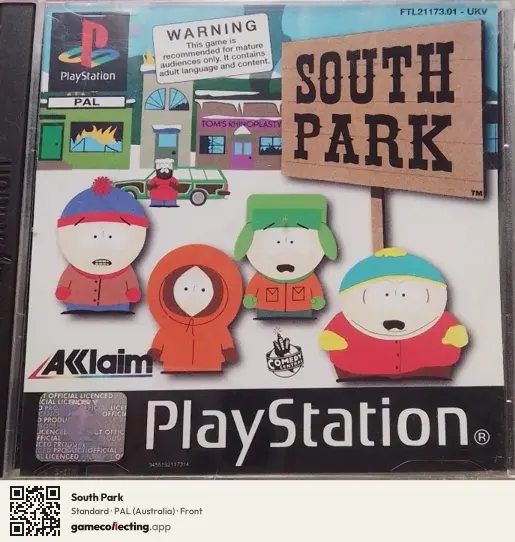 South Park PlayStation, Australia box front