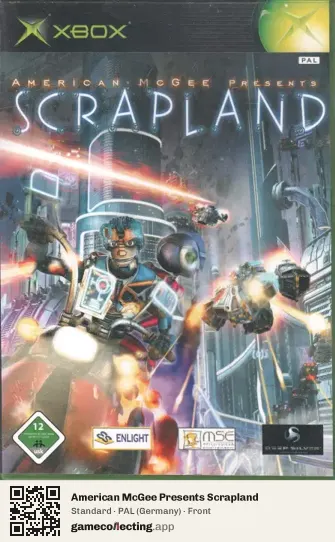 American McGee Presents Scrapland Xbox, Germany box front