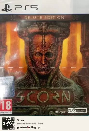 Scorn PlayStation 5, PAL box front